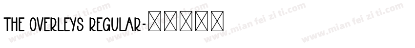 The overleys regular字体转换